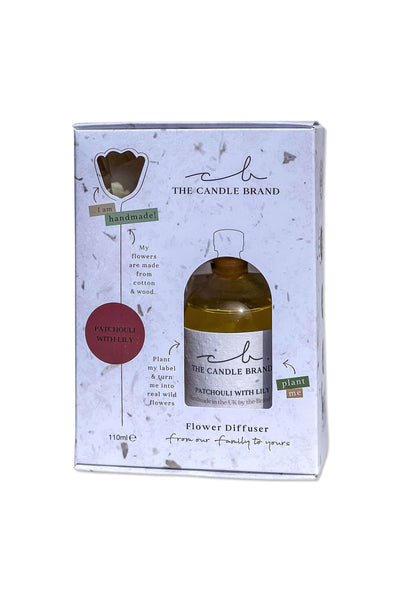 Eco-Friendly Patchouli with Lily Flower Diffuser The Candle Brand Home Fragrance
