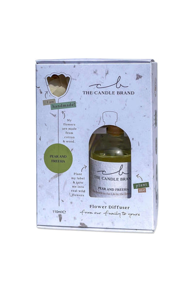 Eco-Friendly Pear and Freesia Flower Diffuser The Candle Brand Home Fragrance