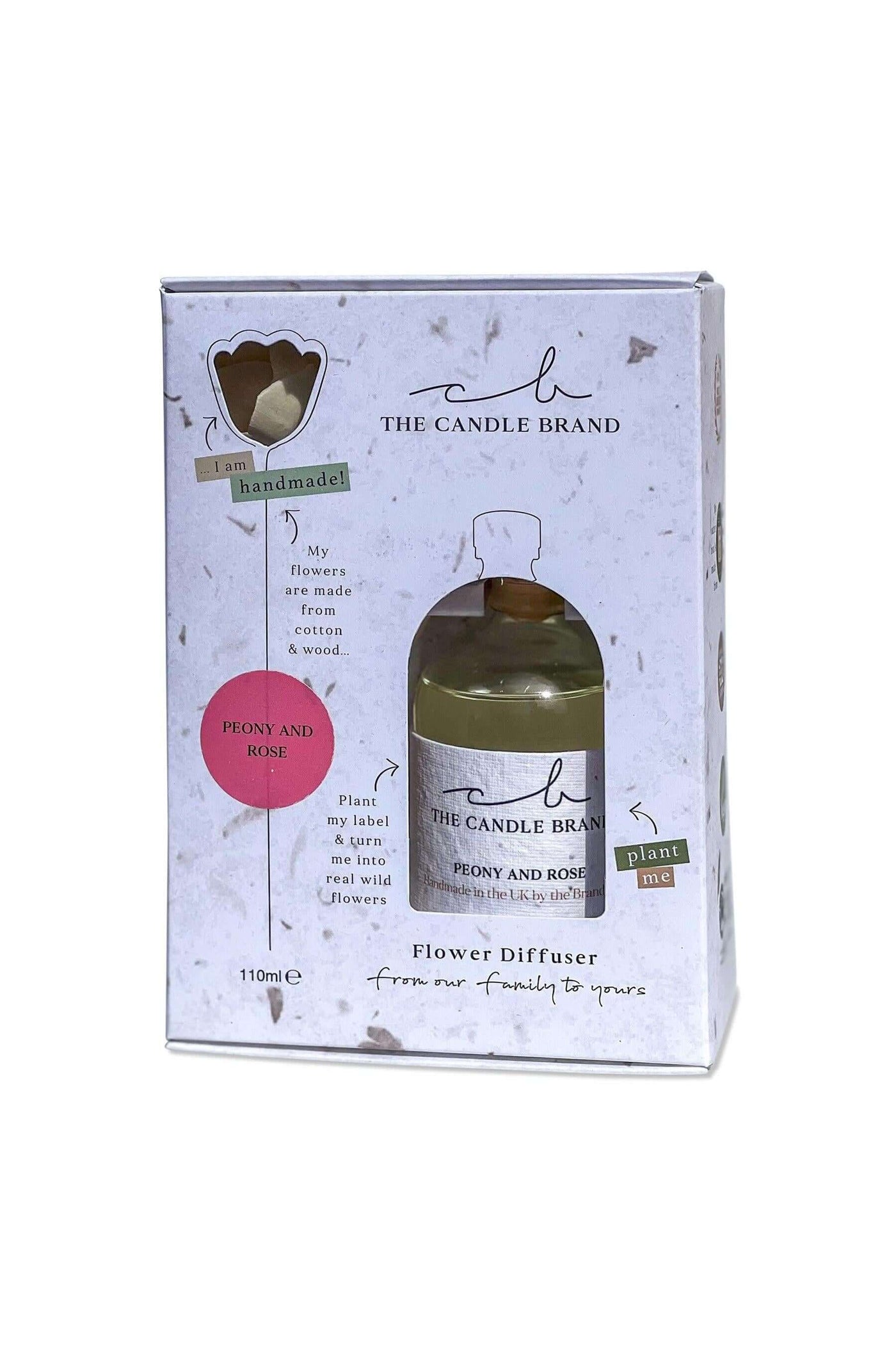 Eco-Friendly Peony and Rose Flower Diffuser The Candle Brand Home Fragrance