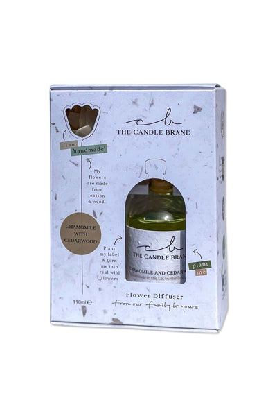 Eco-Friendly Chamomile with Cedarwood Flower Diffuser The Candle Brand Home Fragrance